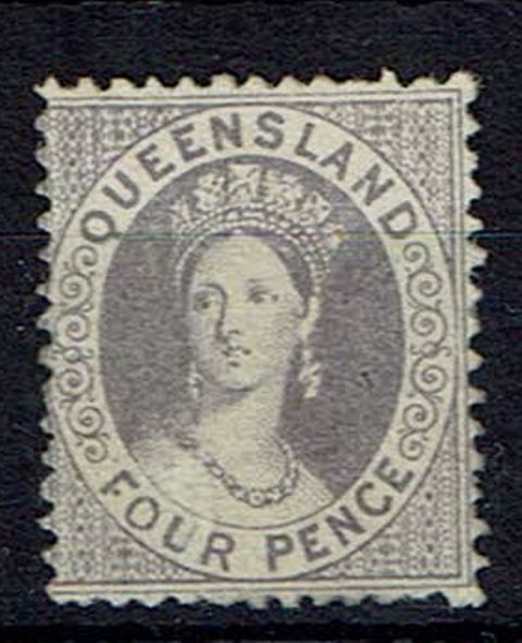 Image of Australian States ~ Queensland SG 53 LMM British Commonwealth Stamp